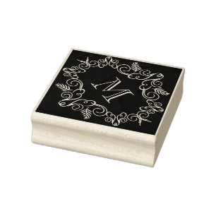 Tampons Encreurs Festive Foliage Art Déco Monogramme Vintage