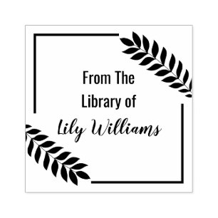 Tampons Encreurs Feuille Tropicale De La Bibliothèque De Plaques