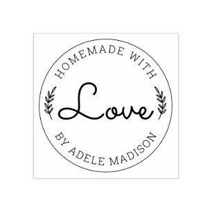 Tampons Encreurs Feuilles de Laurier Faite Maison Avec Amour