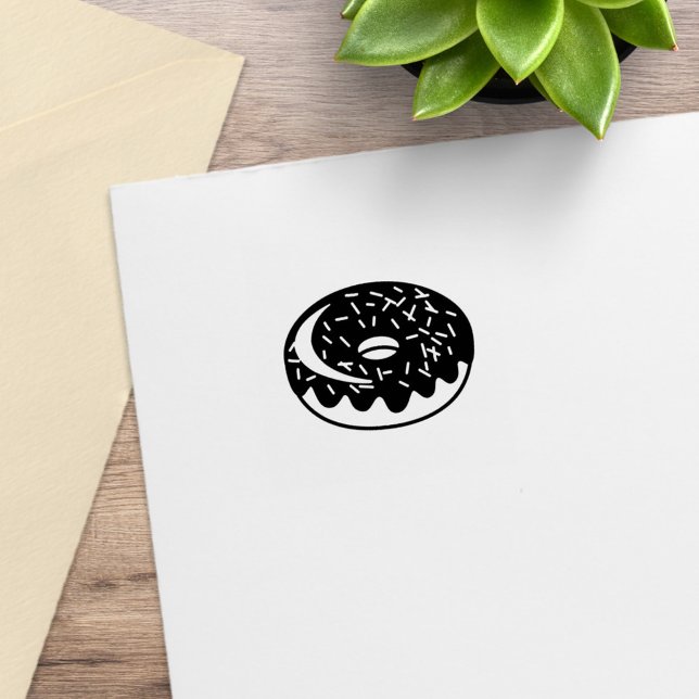 Tampons Encreurs Fidélité Du Donut Chocolat Obtenez Un Gratuit (Créateur téléchargé)