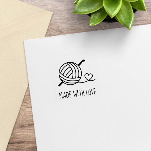 Tampons Encreurs Fil Crochet tricot Fabriqué avec amour 1x1 (Créateur téléchargé)