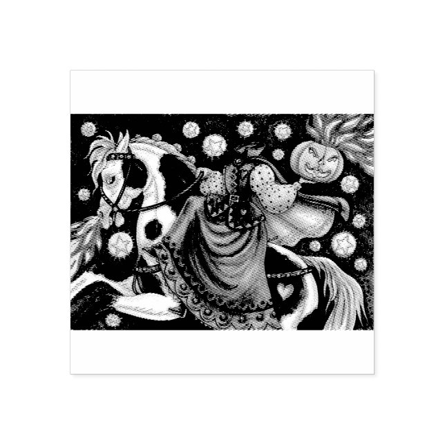 TAMPONS ENCREURS FILLE DE SLEEPY HOLLOWEEN HALLOWEEN CAOUTCHOUC (Impression)