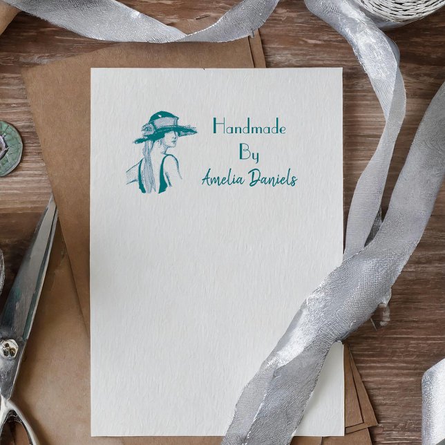 Tampons Encreurs Fille Flapper des années 1920 faite à la main par  (Créateur téléchargé)