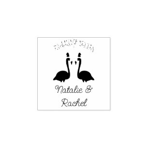 Tampons Encreurs Flamants roses Lesbiennes de Noël Flamant rose Bel