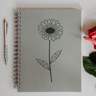 Tampons Encreurs Fleur d'art de la ligne de marguerite botanique