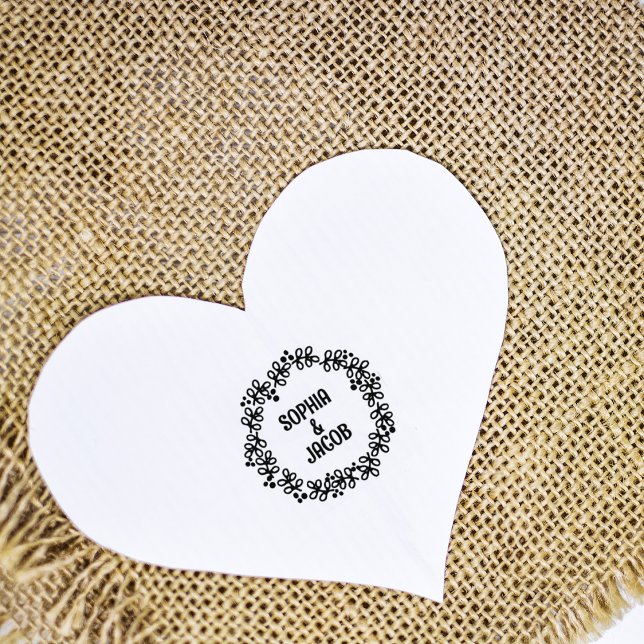 Tampons Encreurs Fleur de noms personnalisés (Créateur téléchargé)