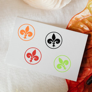 Tampons Encreurs Fleur Lys Simple, Scrapbook