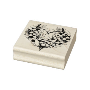 Tampons Encreurs Fleur Wreath Heart Spring Love Nature Gardener