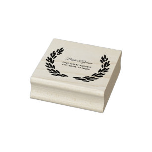 Tampons Encreurs Fleurs de mariage Motif rustique