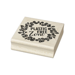 Tampons Encreurs fleurs florales violet vert feuilles plastique lib