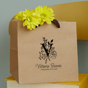 Tampons Encreurs Fleurs Monogrammes personnalisées Entreprise artis