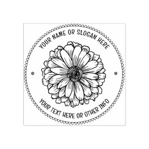 Tampons Encreurs FLEURS RUSTIQUES BOTANIQUES   Logo d'entreprise pe