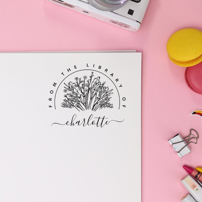 Tampons Encreurs Fleurs Rustiques Dessinées À La Main Du Livre De L (Créateur téléchargé)