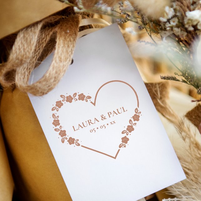 Tampons Encreurs Fleurs sauvages de mariage élégant moderne Garland (Créateur téléchargé)