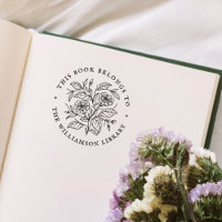 Fleurs vintages Ce Livre Appartient Au Livre De Bi