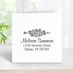 Tampons Encreurs Flore Tribal Arrow, Rose Flowers Adresse