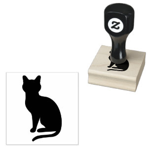 Tampons Encreurs Forme de silhouette de chat assis simple