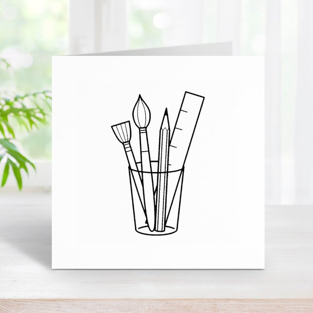 Tampons Encreurs Fournitures d'artisanat Peinture Pochoir Règle Art (Créateur téléchargé)