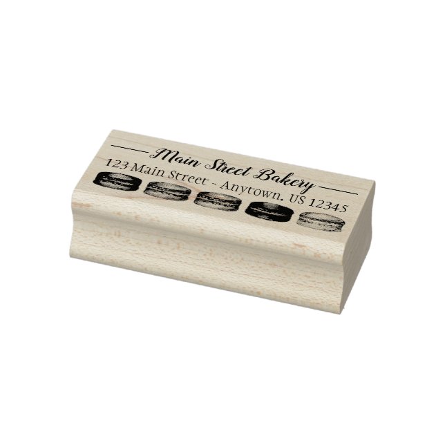 Tampons Encreurs Français Macaron Cookies Boulangerie Pâtisserie Ch (Tampon)