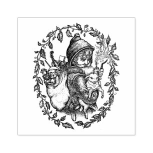 TAMPONS ENCREURS FRANÇAIS PERE NOEL, ST. STYLE VINTAGE NICHOLAS PÈR