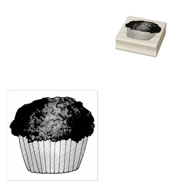 Tampons Encreurs Fruit Fraîche Croustillant Muffin Vente de pain Fo (Tamponné)