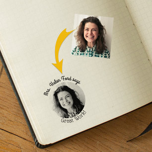 Tampons Encreurs Funky Custom Photo Teacher Classe Grand Travail