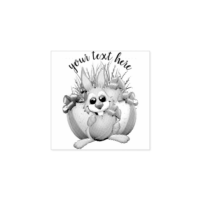 Tampons Encreurs Funny Bunny biting an Easter Egg (Impression)