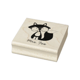 Tampons Encreurs Funny Hipster Fox
