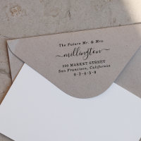 Futur M & Mme Elegant Nom du script Adresse de ret