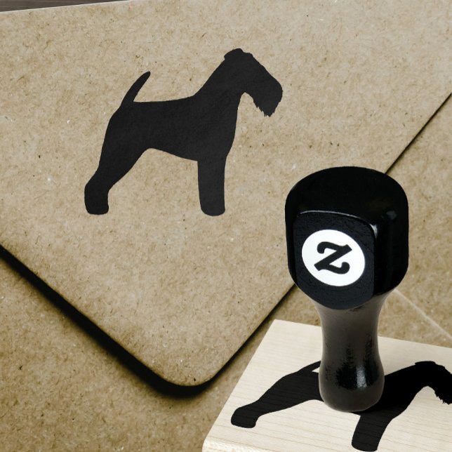 Tampons Encreurs Gallois Terrier race Chien Silhouette (Créateur téléchargé)