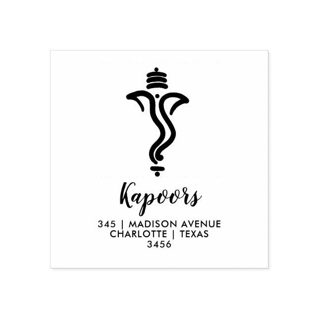 Tampons Encreurs Ganesha simple classique/Mariage de Dieu indien (Impression)