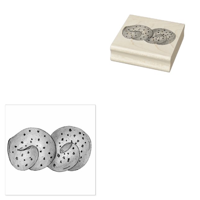 Tampons Encreurs Garlic Knots Pain Roll Italien Restaurant (Tamponné)