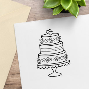 Tampons Encreurs Gâteau Mariage hiérarchisé
