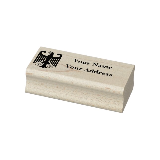 Tampons Encreurs German Republic black eagle emblem address stamp (Tampon)