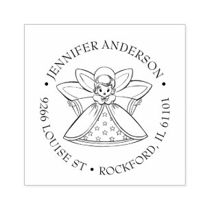 Tampons Encreurs Girl Angel Religieux Vintage Christian