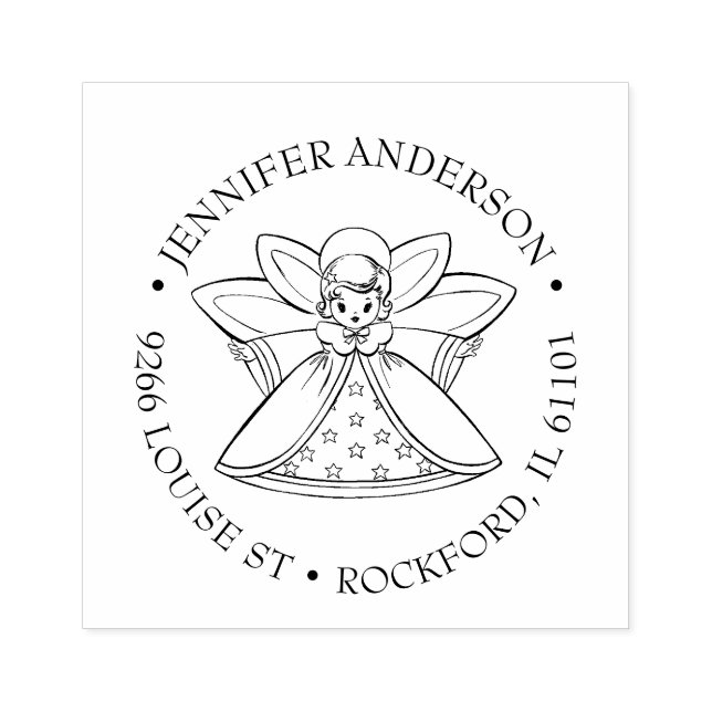 Tampons Encreurs Girl Angel Religieux Vintage Christian (Impression)