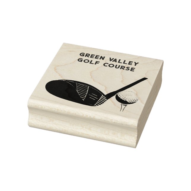 Tampons Encreurs Golf Club and Golf Ball with Custom Text (Tampon)