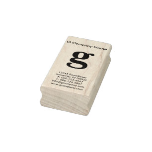 Tampons Encreurs grand carte de visite monogramme inférieur