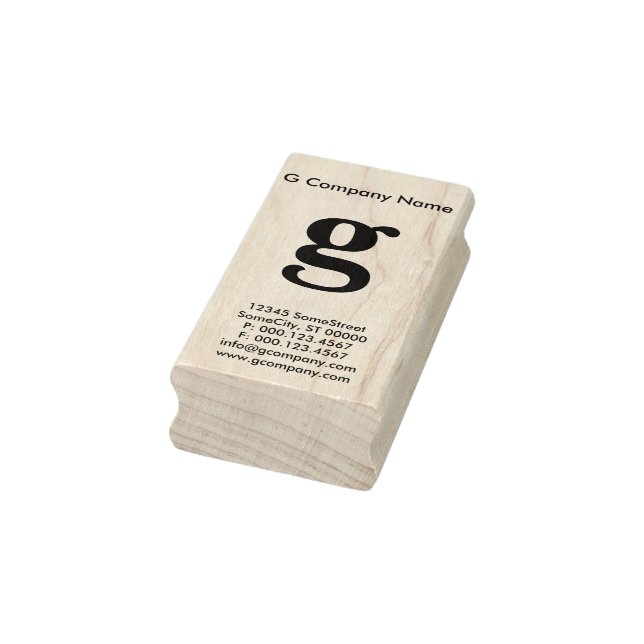 Tampons Encreurs grand carte de visite monogramme inférieur (Tampon)