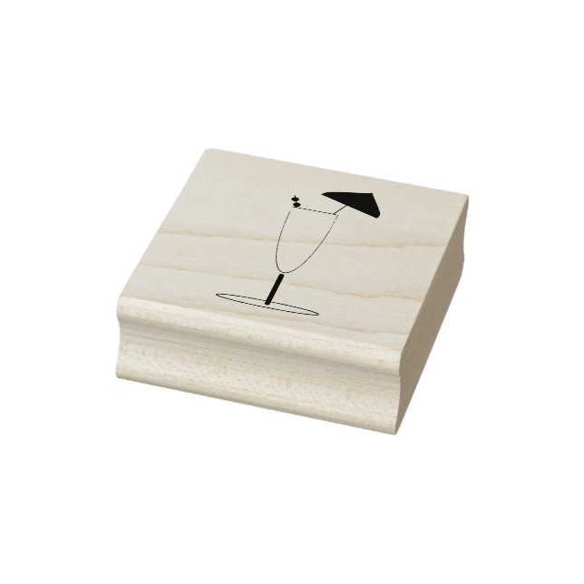 Tampons Encreurs Grand cocktail avec Timbre en caoutchouc parapluie (Tampon)