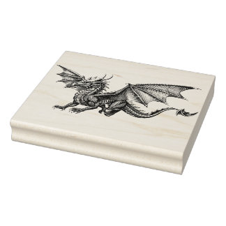 Tampons Encreurs Grand Timbre en caoutchouc en bois de Dragon