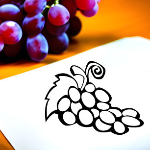Tampons Encreurs Grappe de Raisins Art pour Livres de Coloriage et 