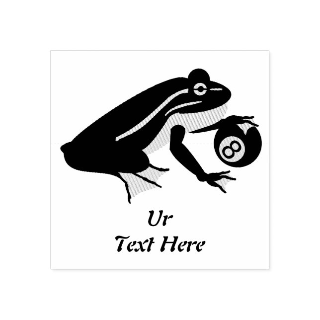 Tampons Encreurs Grenouille géante palmant une boule de huit (Impression)