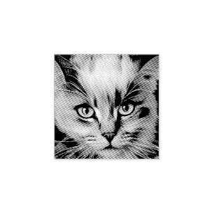 Tampons Encreurs Gros plan d'un chaton siamois coloré