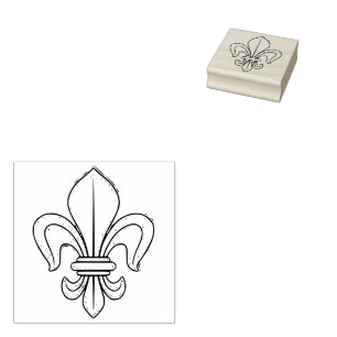 Tampons Encreurs Grunge Fleur de Lis Outdoor Artisanat Vintage fran