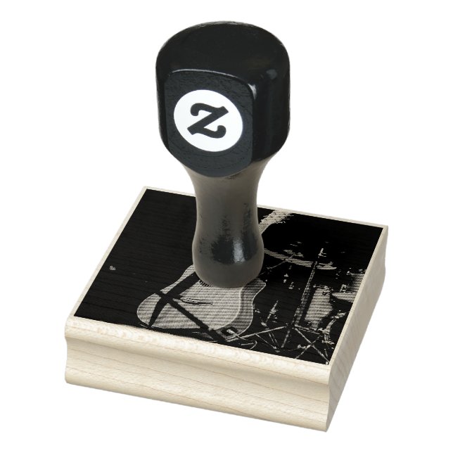 Tampons Encreurs Guitare acoustique cool (Tampon)