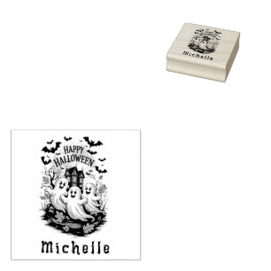 Tampons Encreurs Halloween Éffrayant Haunted Maison fantôme et chau