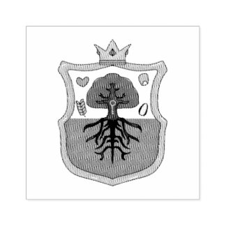 Tampons Encreurs Ham's Land's family crest, shield pattern tree