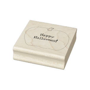 Tampons Encreurs Happy Halloween Citrouille Outline Timbres en caou