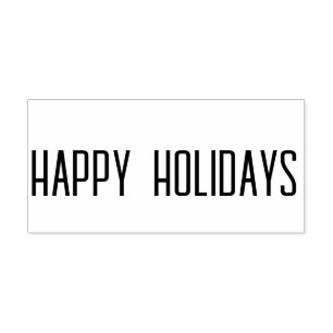 Tampons Encreurs Happy Holidays Rubber Stamp